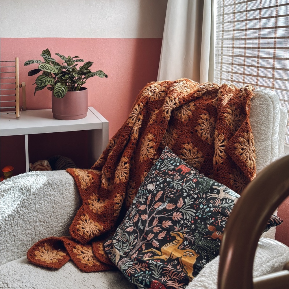 Vintage throw blanket